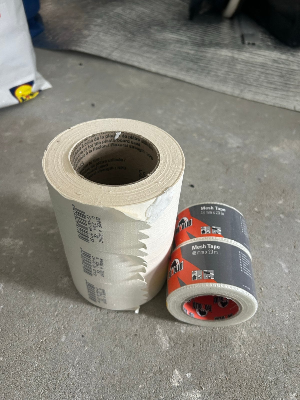 Voegband papier (3 stuks) en mesh tape (2 stuks), Ophalen of Verzenden, Nieuw