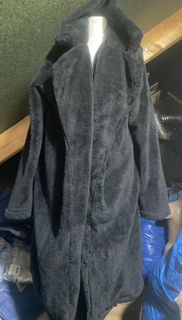 Lange Dames Faux Fur Mantel / Teddy Jas – Zwart – XXL & XXXL, Ophalen of Verzenden, Nieuw, Maat 46/48 (XL) of groter, Zwart