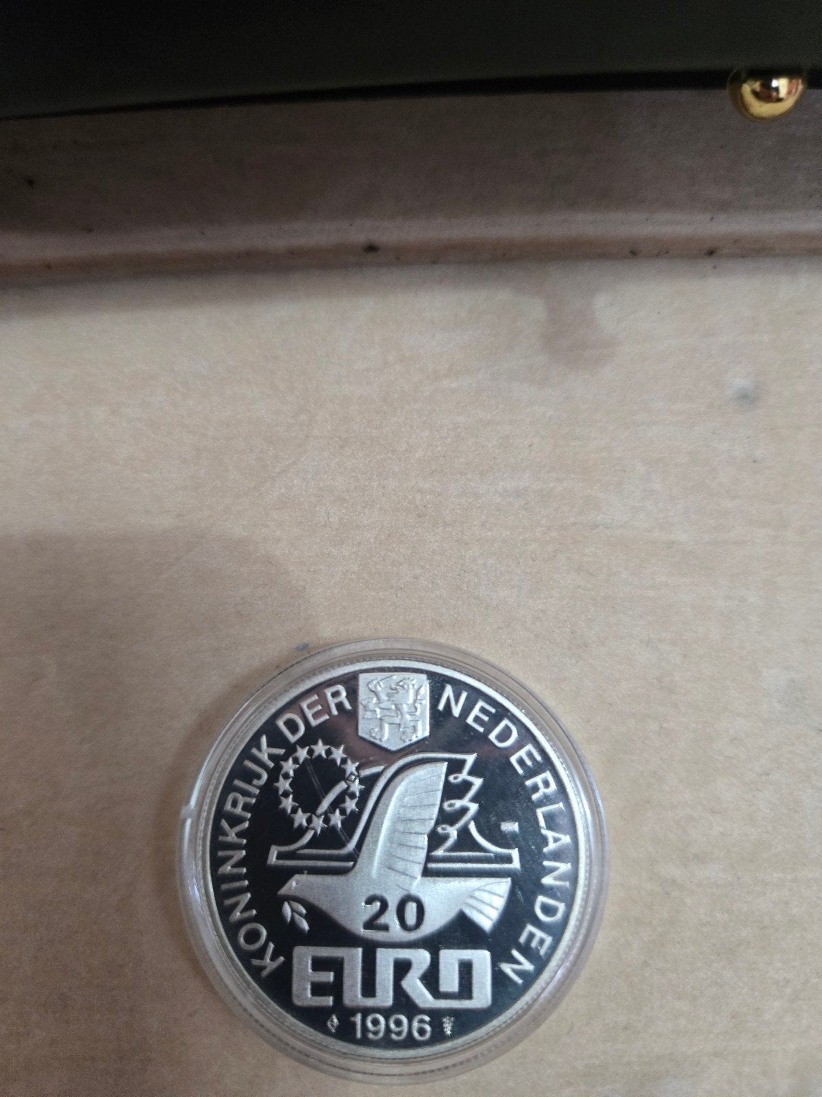 Zilveren Willem Barentsz munt 20 Euro 1996, Koningin Beatrix, Zilver, Euro's, Ophalen of Verzenden