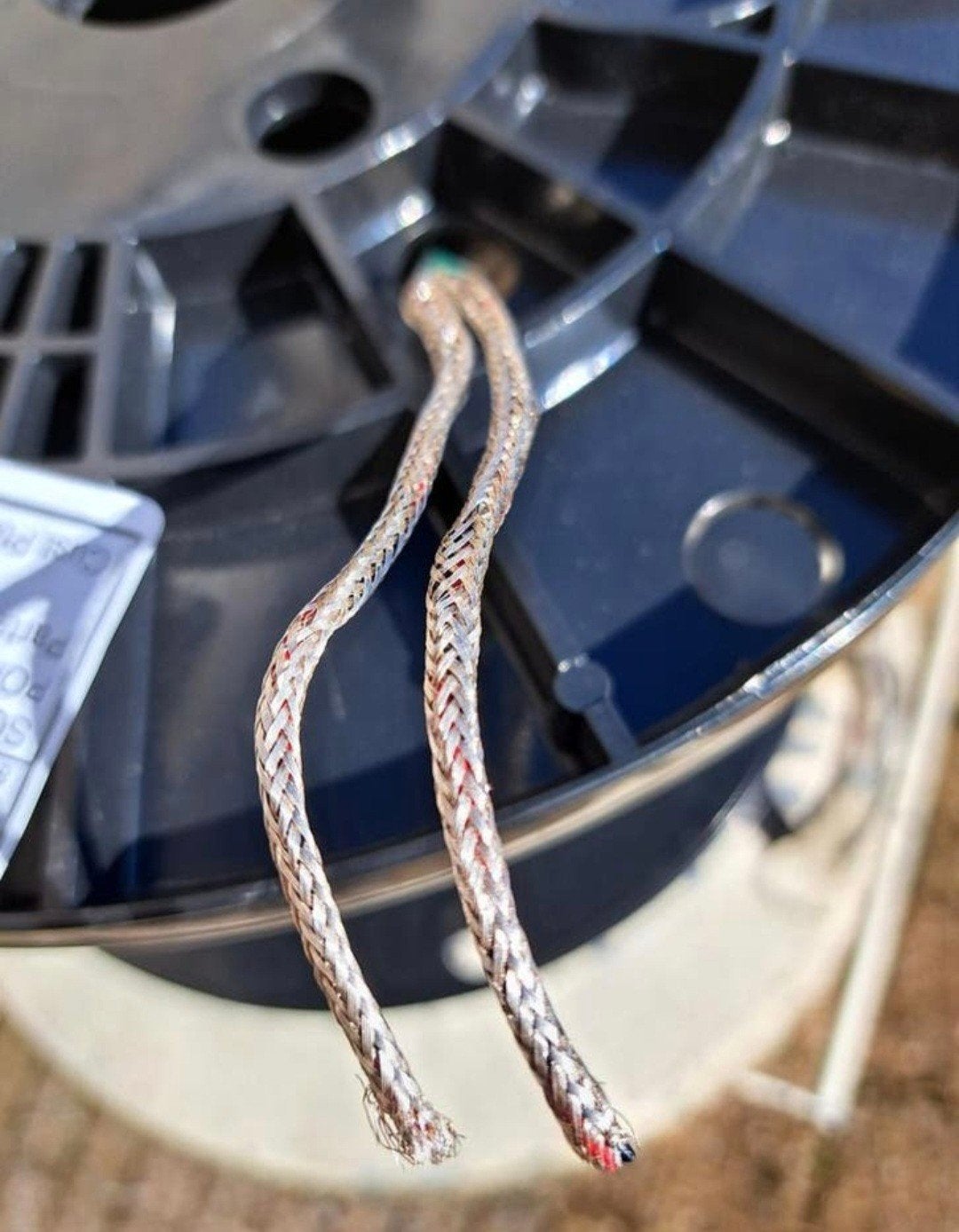 3-aderig (3C) met een zilveren vlechtwerk (Silver Braid)., Ophalen of Verzenden, Nieuw, Minder dan 2 meter, Interlink-kabel