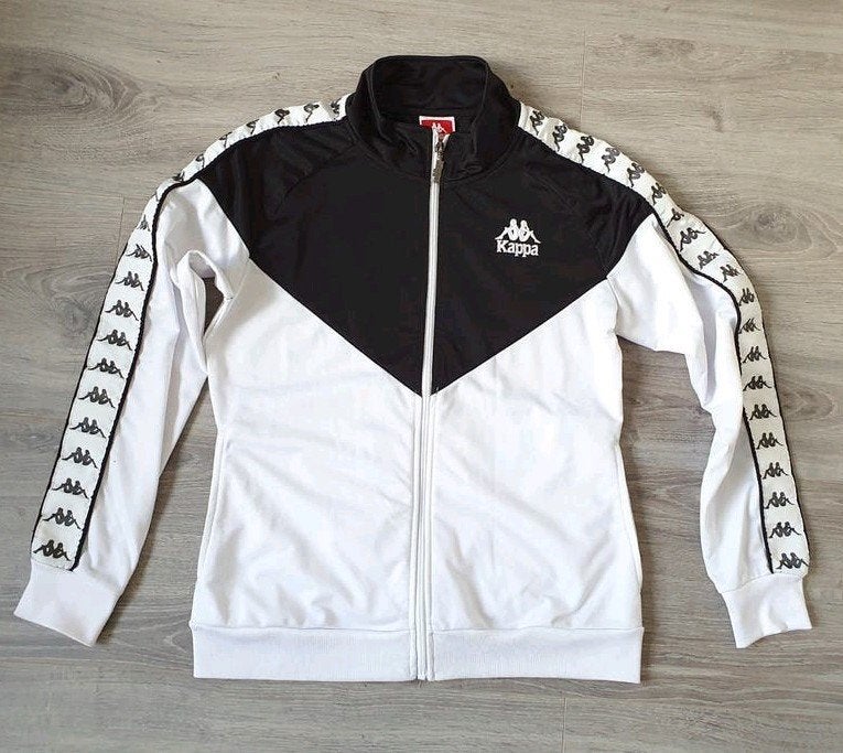 Kappa trainingsjack jas vest jasje zwart/wit maat M, Maat 38/40 (M), Kappa, Zwart, Ophalen of Verzenden