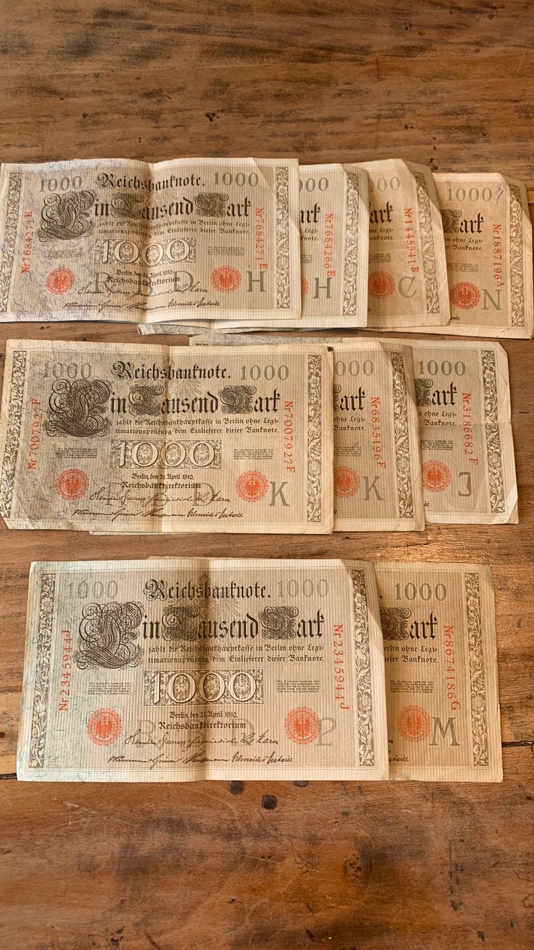 Reichsbanknote, Postzegels en Munten, Bankbiljetten | Europa | Niet-Eurobiljetten, Ophalen, Overige landen