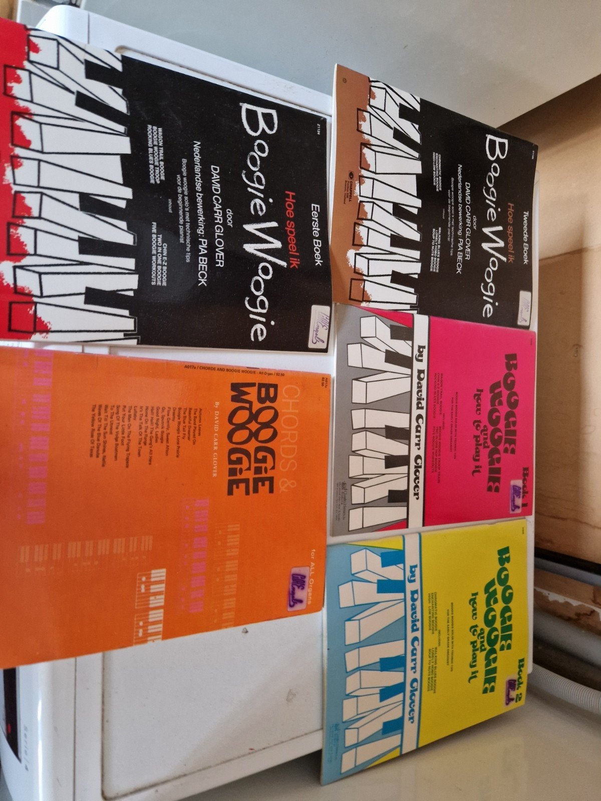Boogie Woogie Pianoboeken - David Carr Glover Collectie, Verzenden, Gebruikt, Les of Cursus, Piano