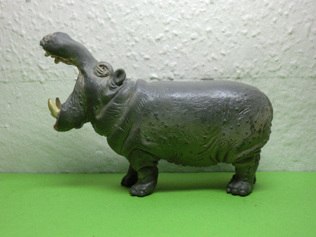 Schleich 14132 nijlpaard, dierfiguur, Verzenden, Gebruikt, Wild dier, Beeldje of Figuurtje