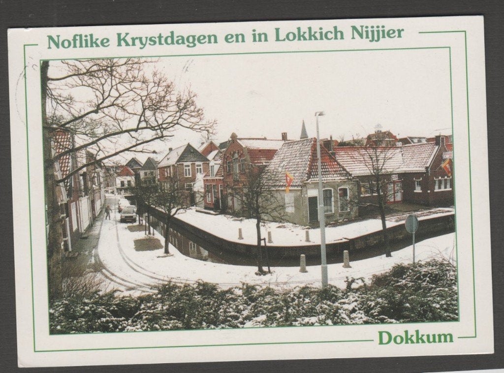 Dokkum in de Winter- Noflike Krystdagen Gelopen 2003, Verzamelen, Verzenden, 1980 tot heden, Gelopen, Friesland