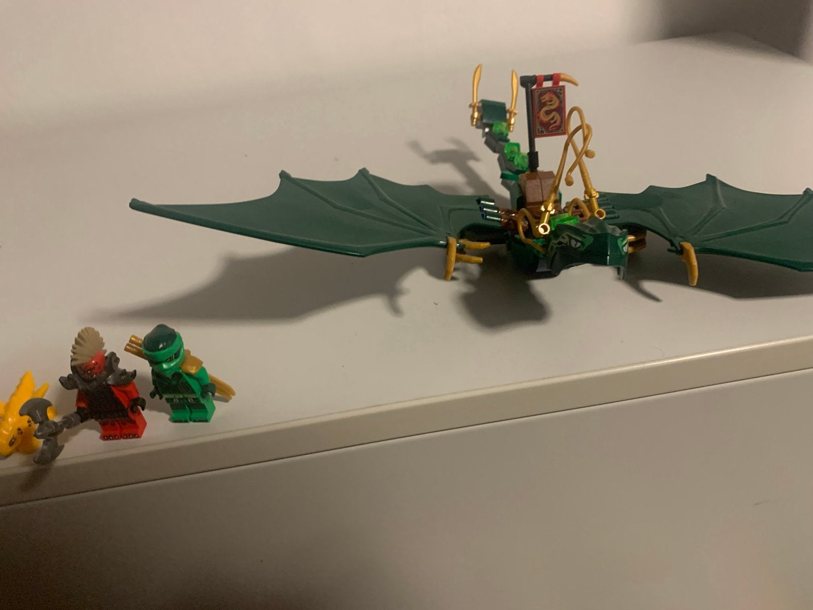 Lego Ninjago Draak met Minifiguren - Groen, Inclusief minifiguren, Lego, Ophalen of Verzenden, Zo goed als nieuw
