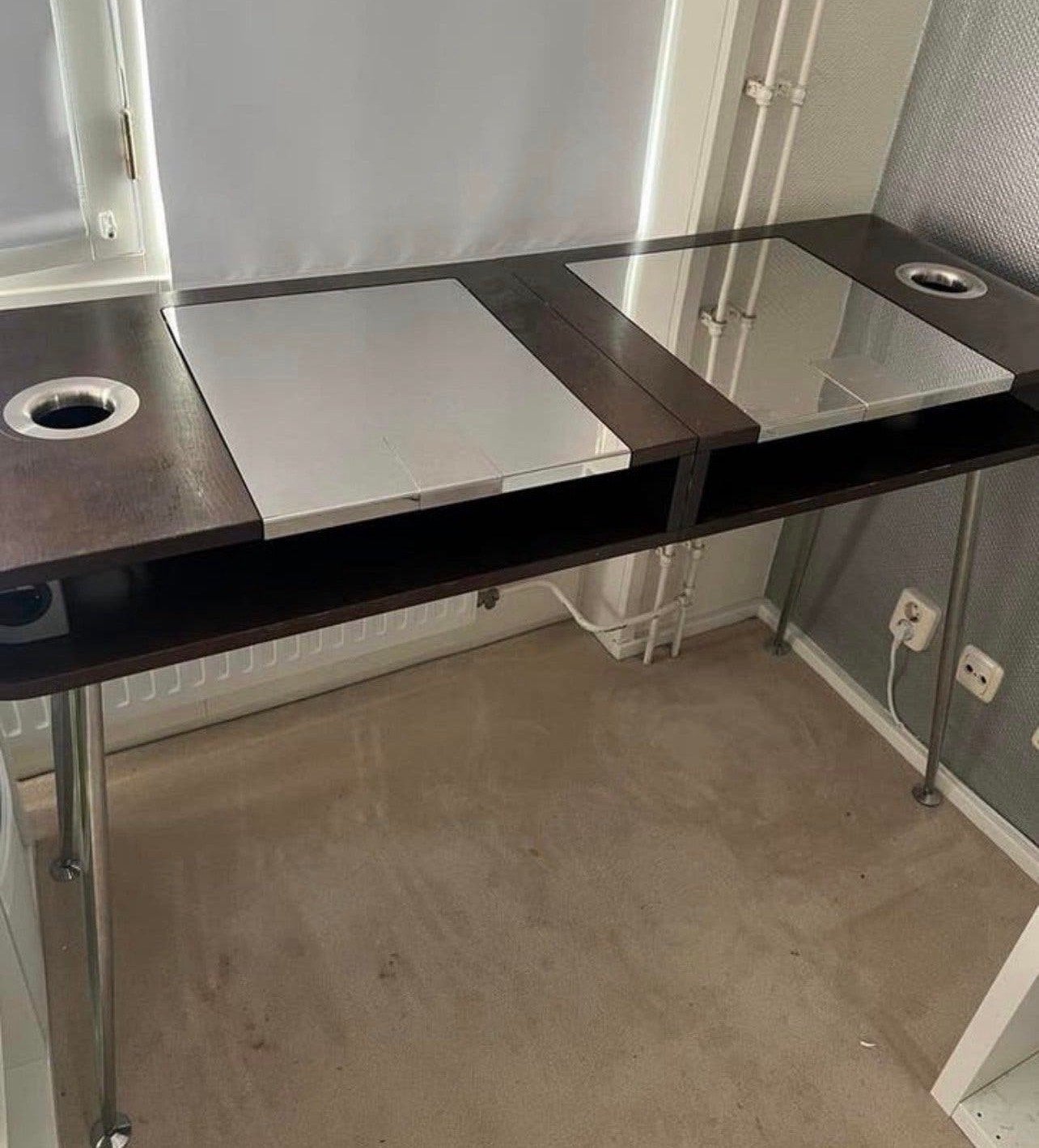 Visagietafel / kapperstafel / make up bureau, Ophalen, Gebruikt, 100 tot 150 cm, 150 tot 200 cm
