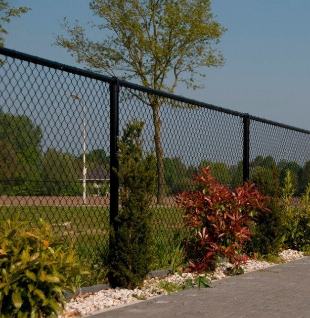 Gaas, Harmonicagaas Zwart, Lengte 16 m. Hoogte 2.00 m, Ophalen, Gebruikt, 10 tot 20 meter, Gaas
