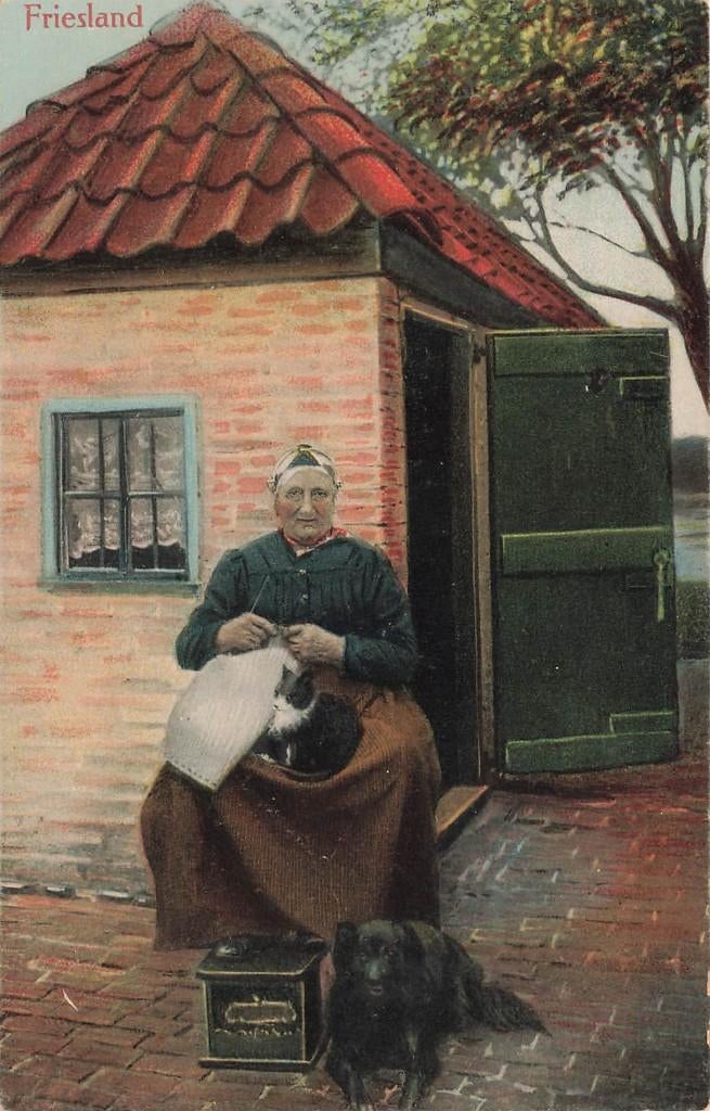Friesland, Klederdracht, Ophalen of Verzenden, 1920 tot 1940, Ongelopen, Friesland