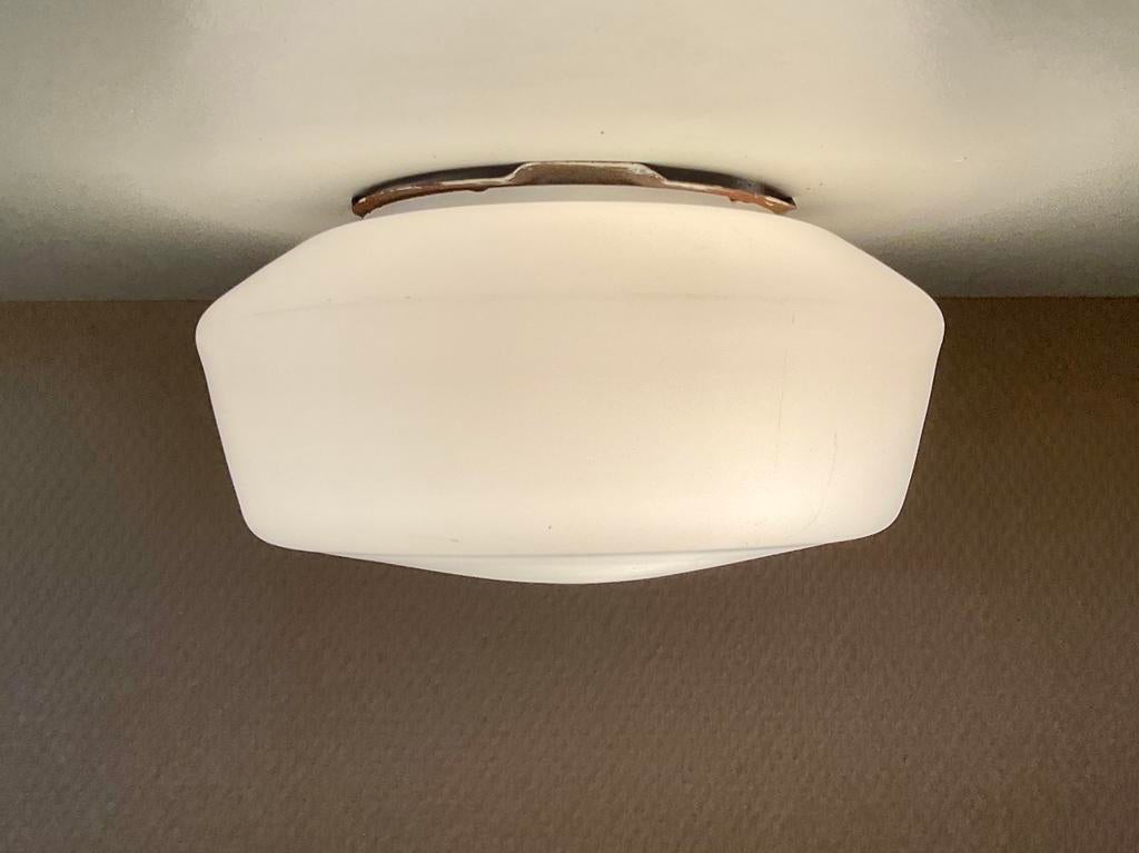RZB plafondlamp 20 cm doorsnee E27 fitting Rudolf Zimmermann, Ophalen of Verzenden, Gebruikt, Glas