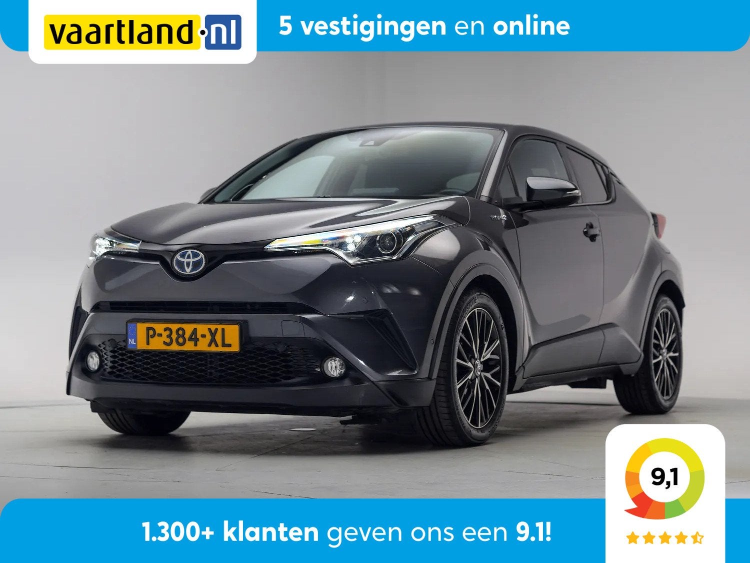 Toyota C-HR 1.8 Hybrid Executive Sport [ Leder Adapt.cruise, Automaat, 4 cilinders, Hybride Elektrisch/Benzine, SUV of Terreinwagen