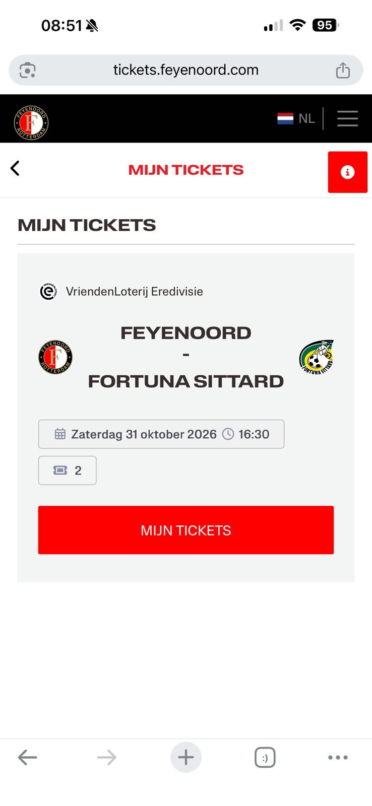 Feyenoord-fortuna vak X3, Twee personen