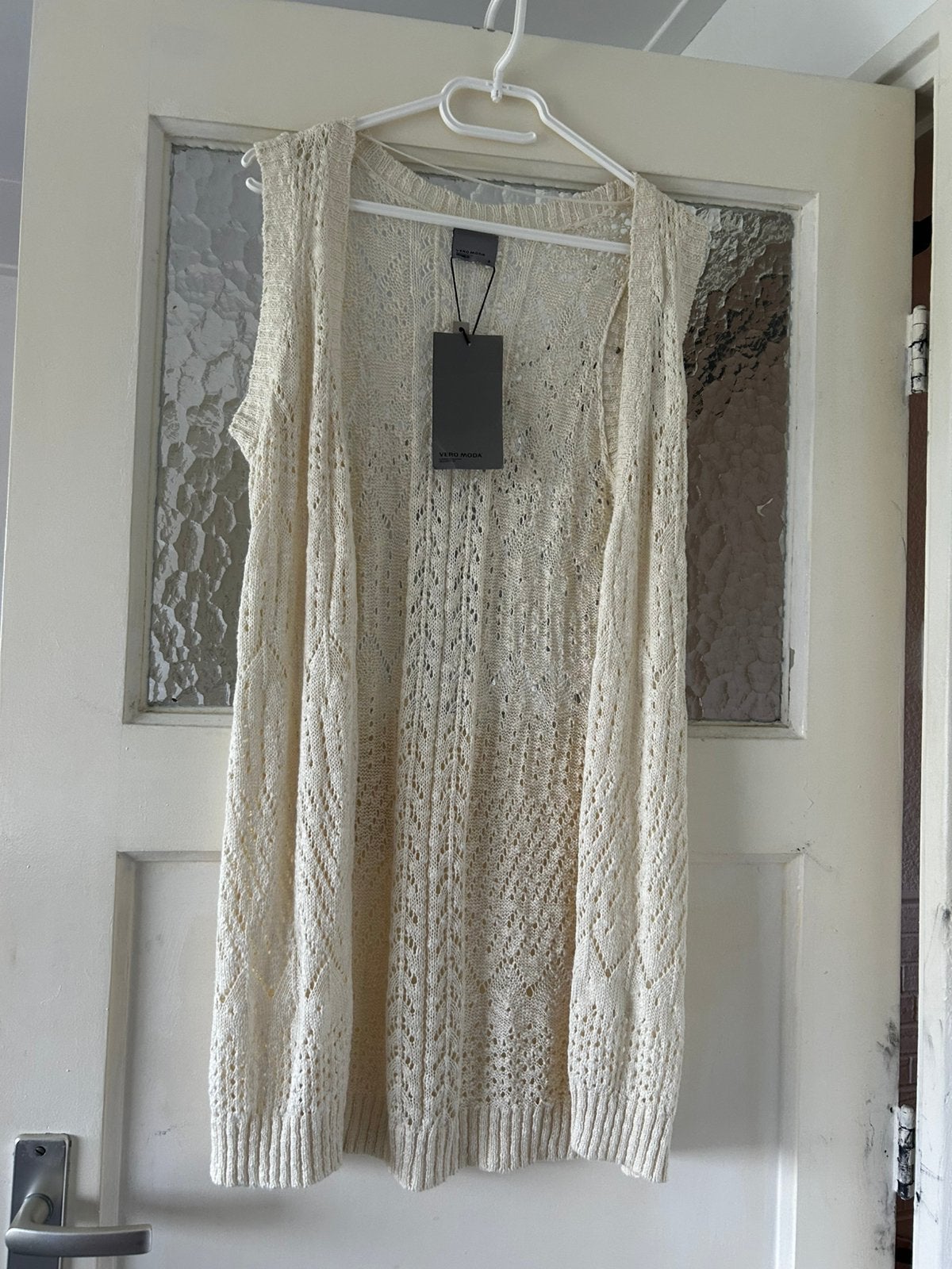 Dames gebreide vest maat S Vera Moda, Ophalen of Verzenden, Nieuw, Maat 36 (S), Beige