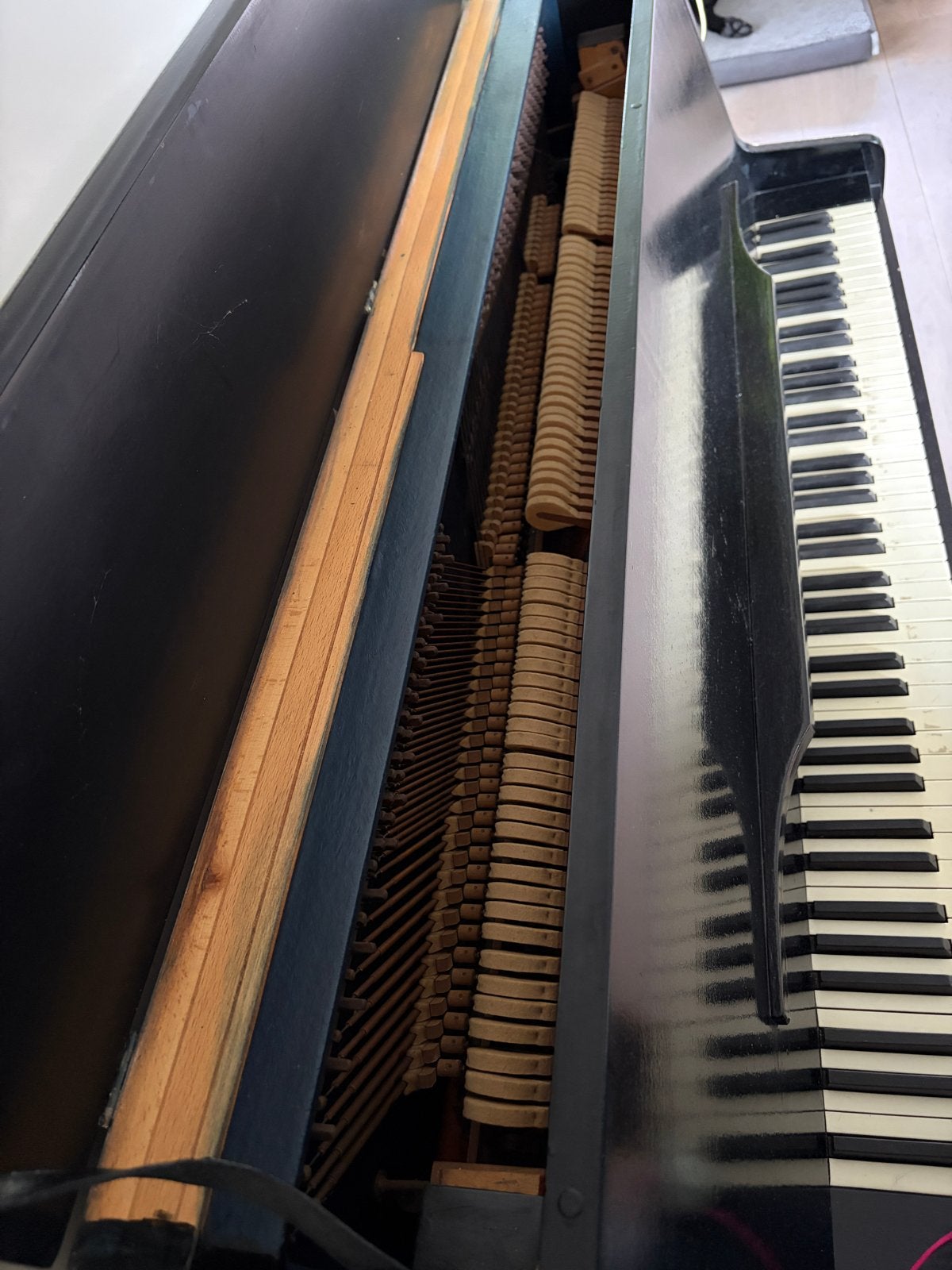 Zwarte Rippen Piano - Gebruikt, Ophalen, Gebruikt, Zwart, Piano