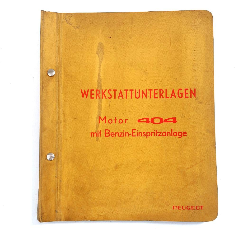 Peugeot 404 – Werkstattunterlagen, Auto diversen, Verzenden