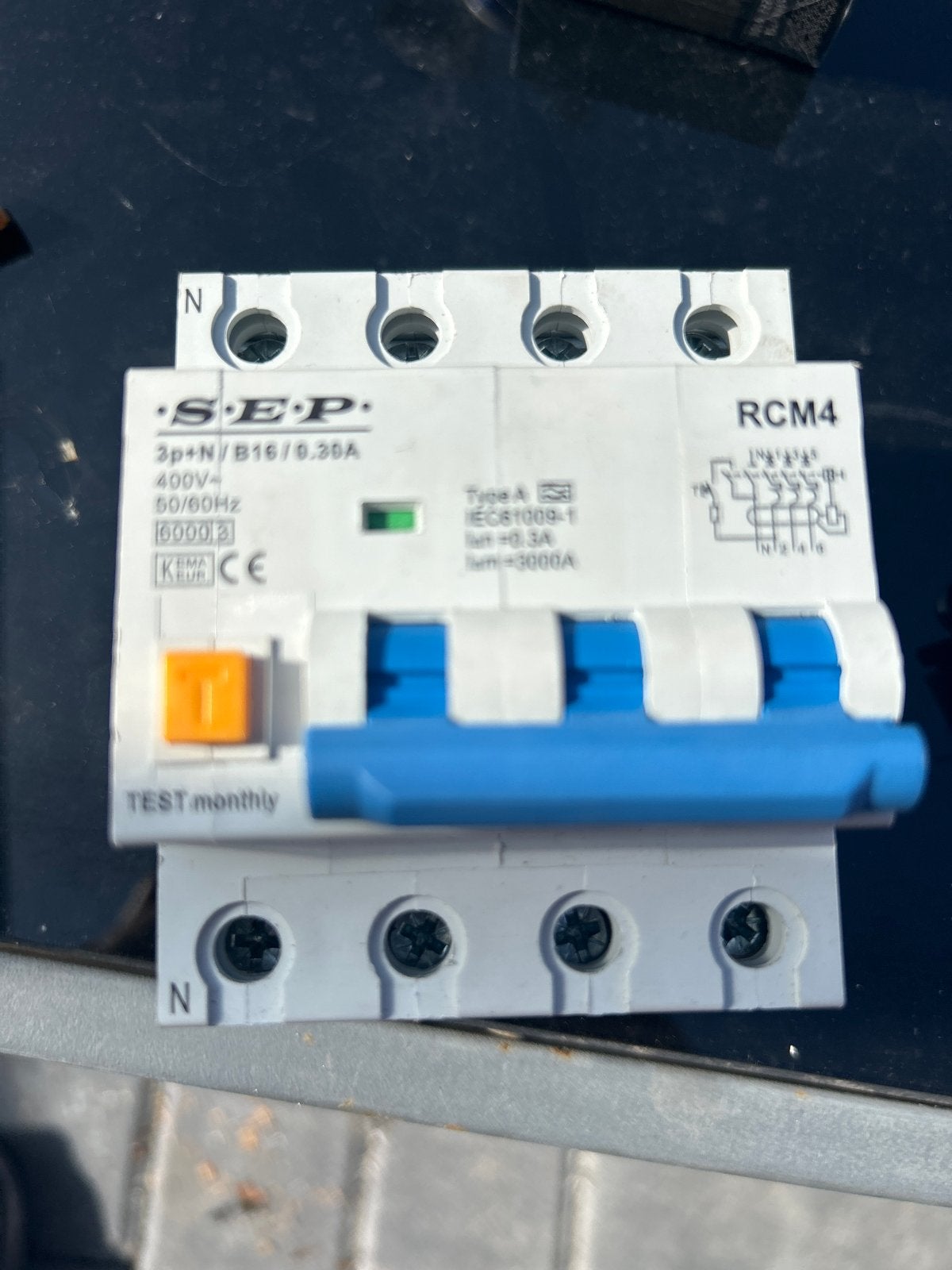 SEP aardlekautomaat B16 300mA RCM4 3p+N, Ophalen, Nieuw, Overige typen