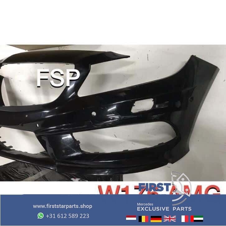 W176 AMG Voorbumper origineel Mercedes PDC Xenon 176 zwart w, Gebruikt, -, Voor, Ophalen of Verzenden