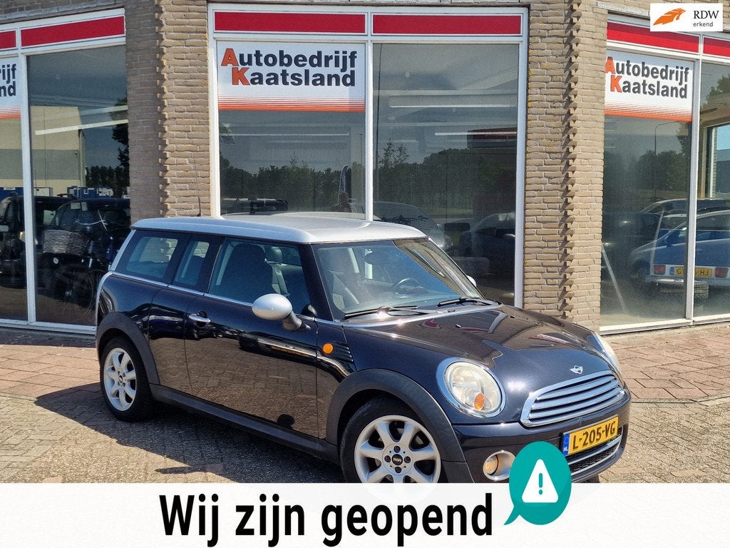 Mini Clubman 1.6 Cooper D - Leer - Automaat - Airco -, Auto's, Mini, Bedrijf, Te koop, Clubman, ABS, Airbags, Airconditioning