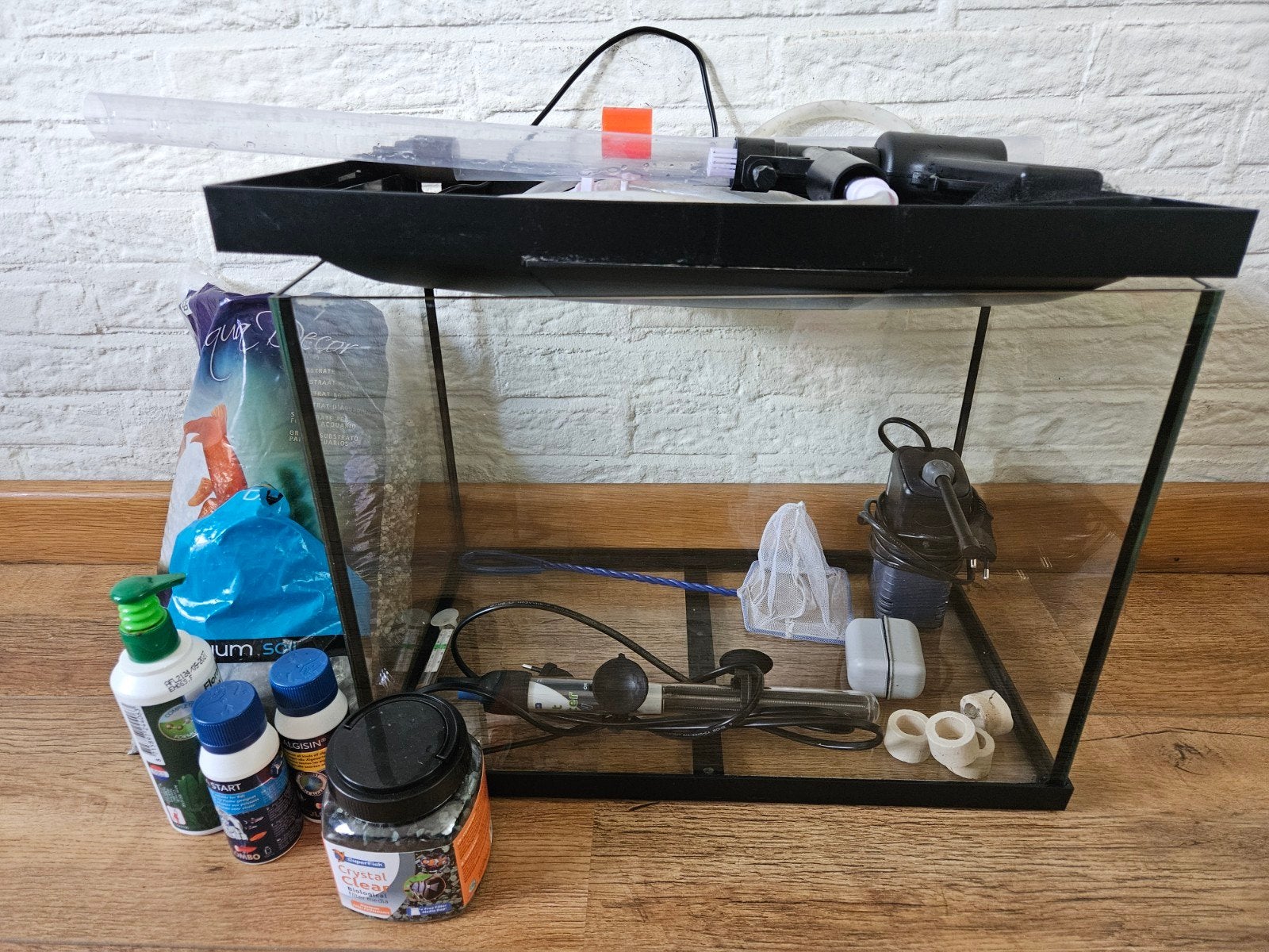 Aquarium met benodigdheden, Ophalen, Zo goed als nieuw, Leeg aquarium, Superfish