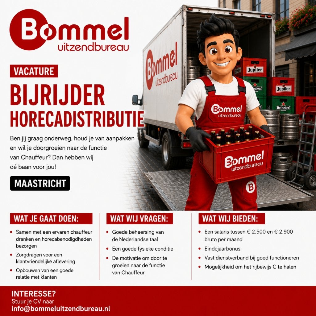 Bijrijder, 33 - 40 uur, LBO / VMBO, Vanaf 1 jaar, Vast contract