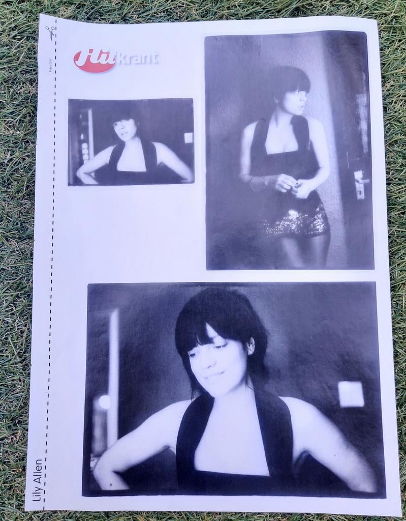 Poster A4 Hitkrant 2009 Lily Allen / Robert Pattinson, A4 of kleiner, Ophalen of Verzenden, Muziek, Rechthoekig Staand
