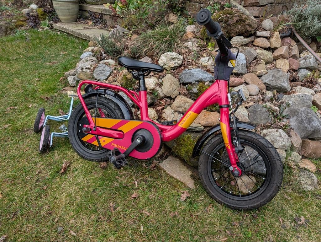 Pegasus Prima 12 Kinderfiets - Roze met zijwieltjes, Fietsen en Brommers, Fietsen | Kinderfietsjes, Ophalen, Zijwieltjes, Gebruikt