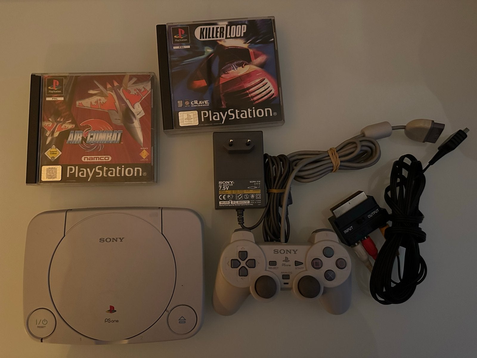 Sony PlayStation PSone ps1, Spelcomputers en Games, Ophalen of Verzenden, Gebruikt, Met 1 controller, Met games