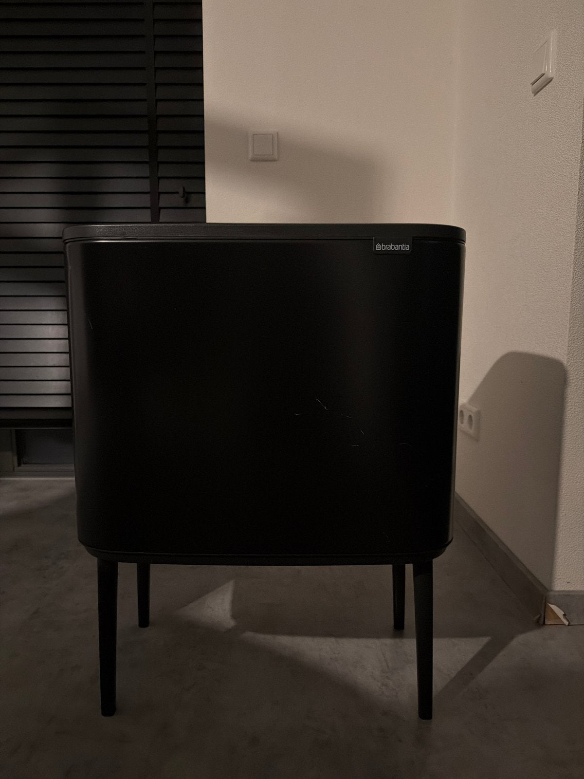Brabantia Bo Touch Bin Prullenbak - Zwart, Huis en Inrichting, Ophalen, 50 – 75, Gebruikt, Metaal