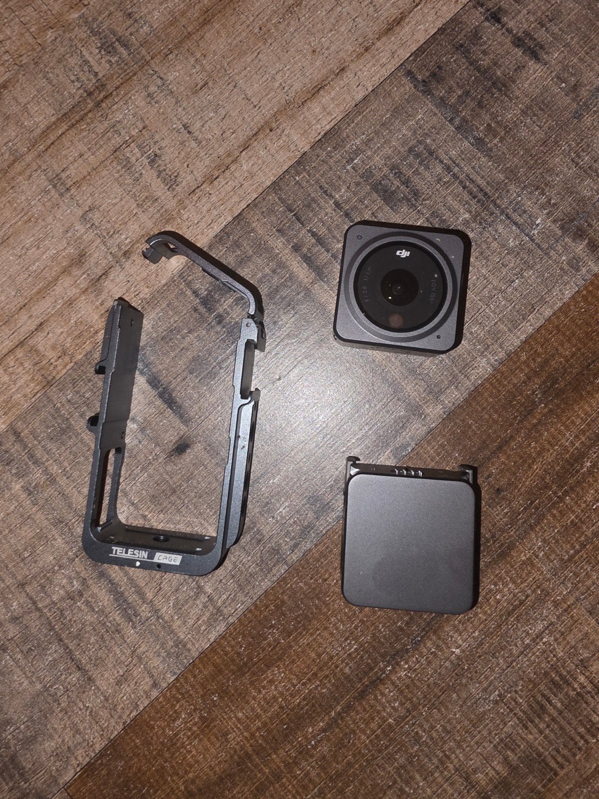 DJI Action 2 met extra power module en Telesin Cage, Ophalen