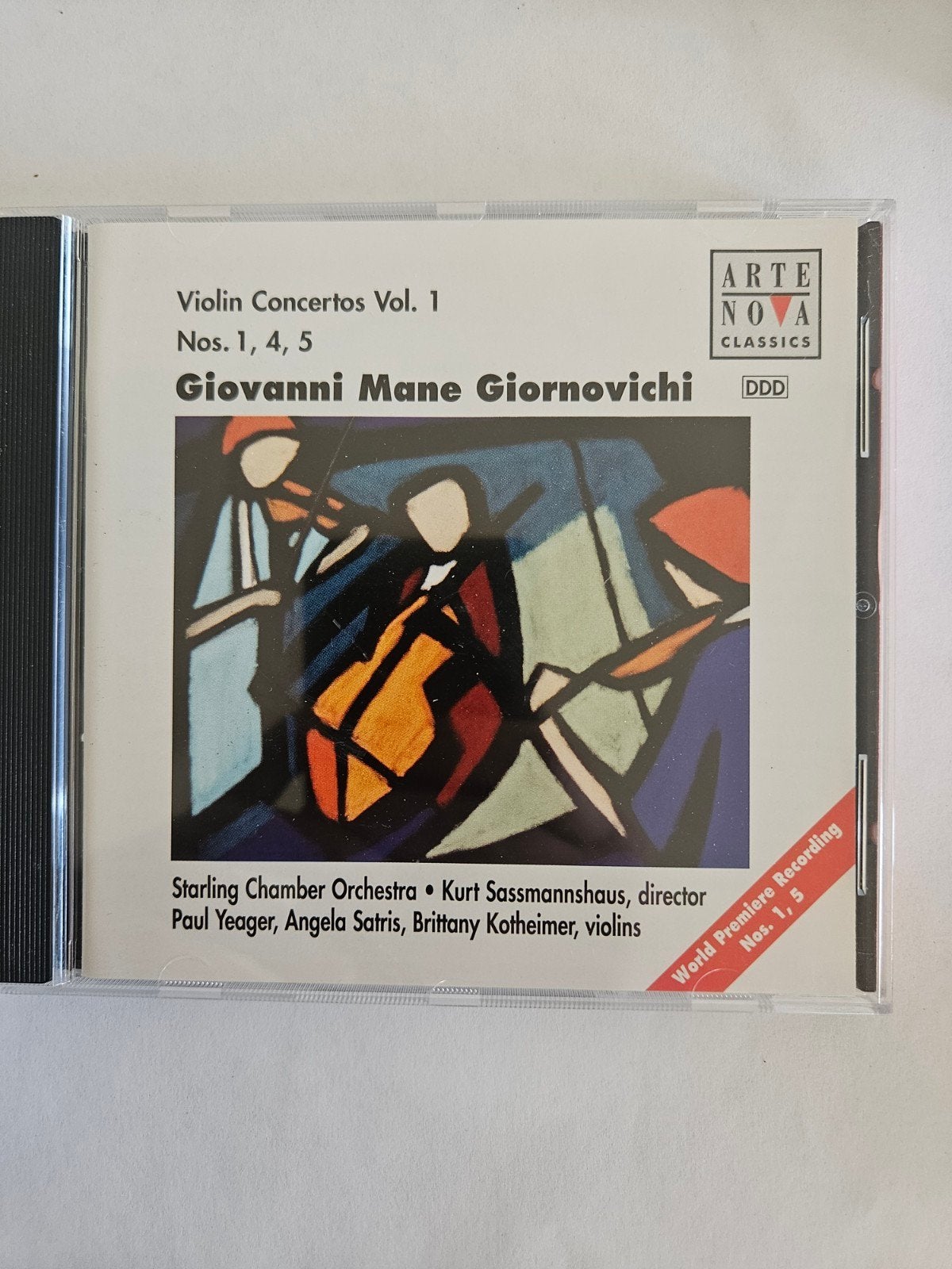 Giovanni Mane Giornovichi - Vioolconcerten Vol. 1, Overige componisten, Soloconcert, Ophalen of Verzenden, Zo goed als nieuw
