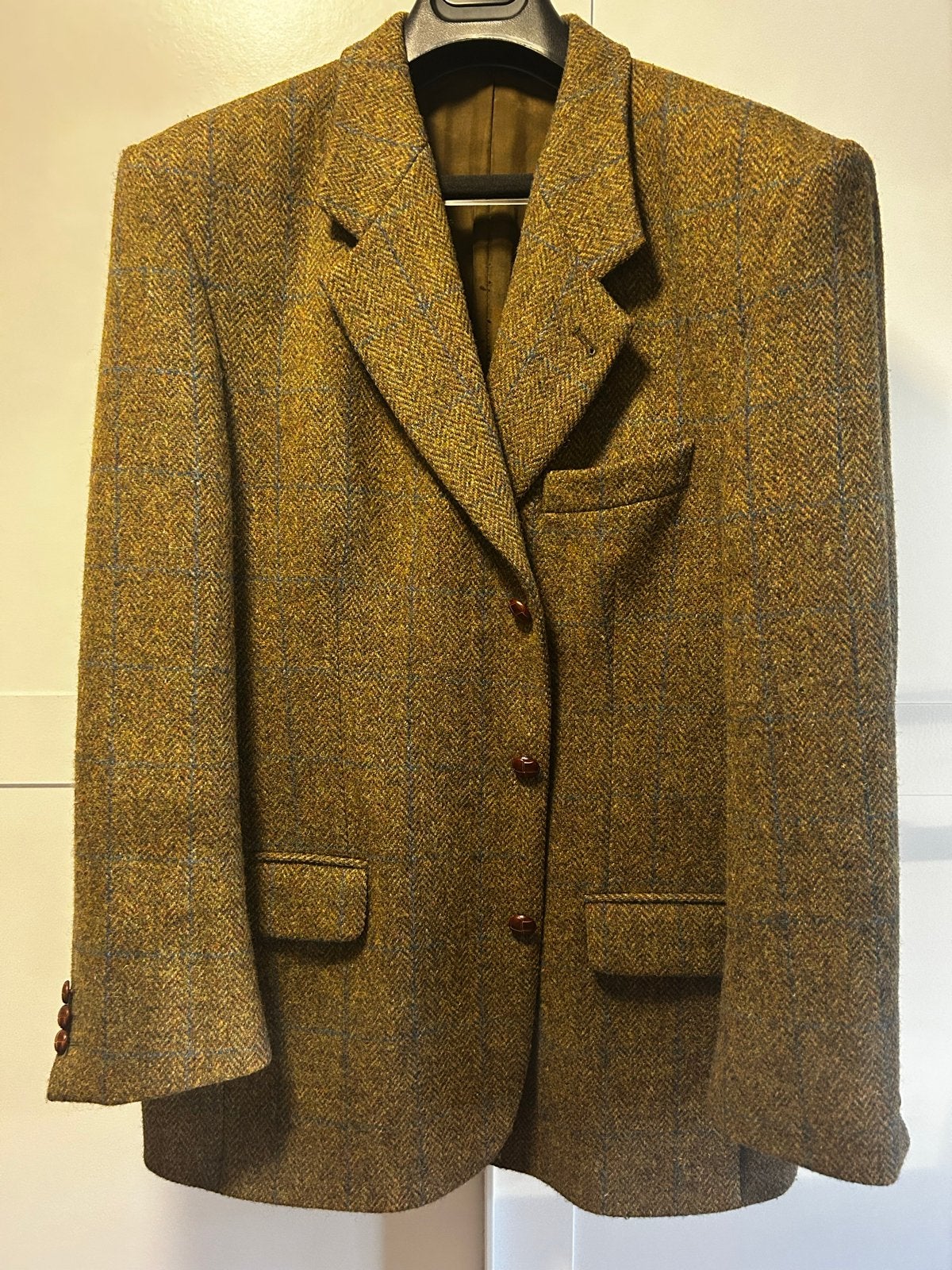 Harris Tweed Colbert - Kwartmaat 650, Kleding | Heren, Ophalen of Verzenden, Gedragen, Maat 48/50 (M), Groen