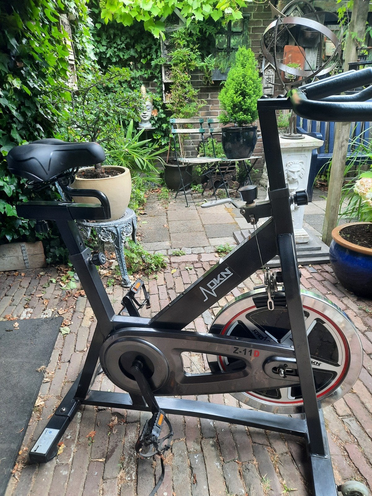 spinningfiets fietstrainer hometrainer, Ophalen, Gebruikt, Metaal, Benen