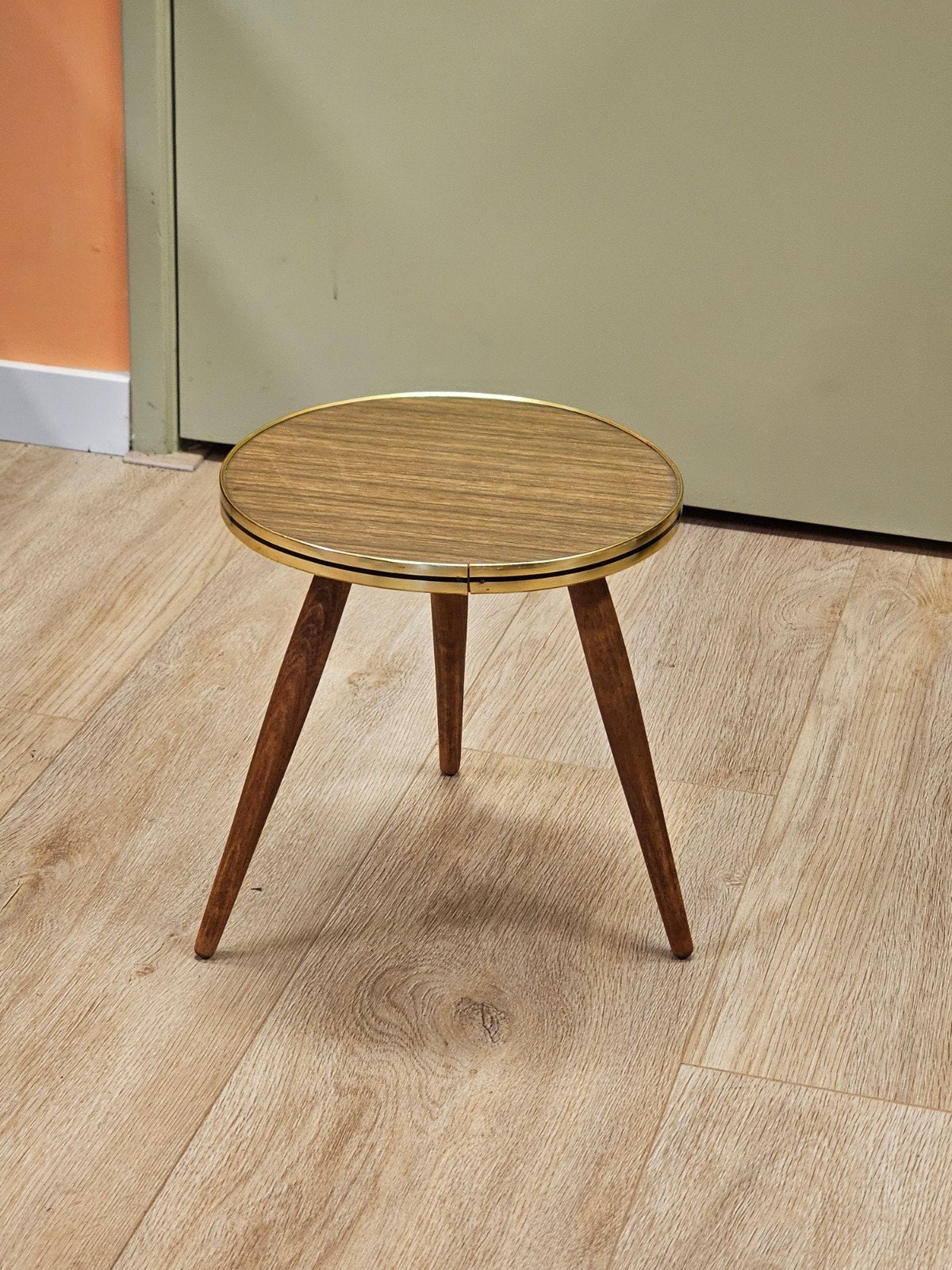 Vintage Rond Plantentafeltje Bijzettafeltje Tafeltje, Ophalen of Verzenden