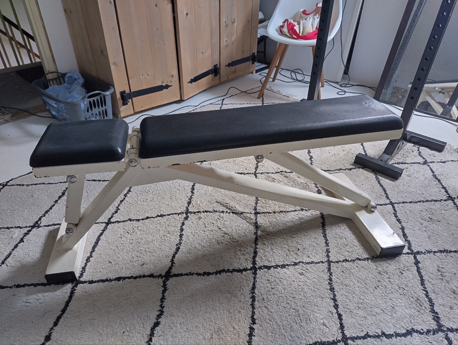 Berend Veneberg SportLine halterbankje fitness Strongman, Sport en Fitness, Fitnessmaterialen, Ophalen, Zo goed als nieuw, Benen
