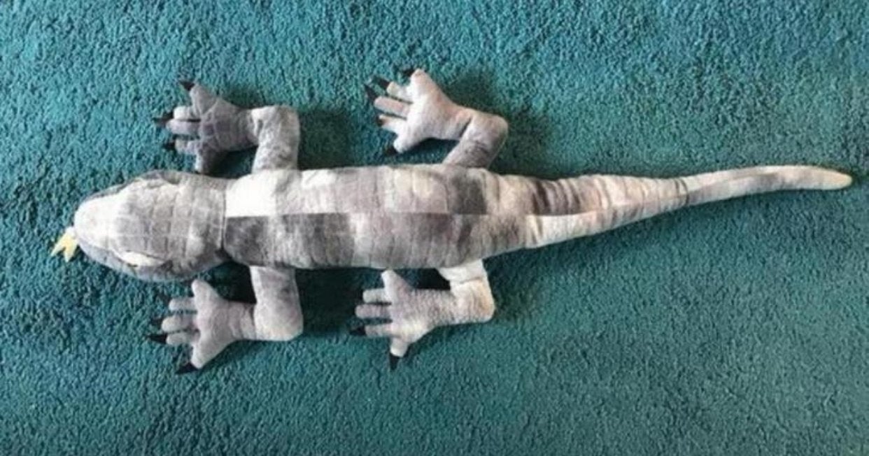Pluche hagedis Frank Vonk 60 cm, Ophalen of Verzenden, Zo goed als nieuw, Overige typen