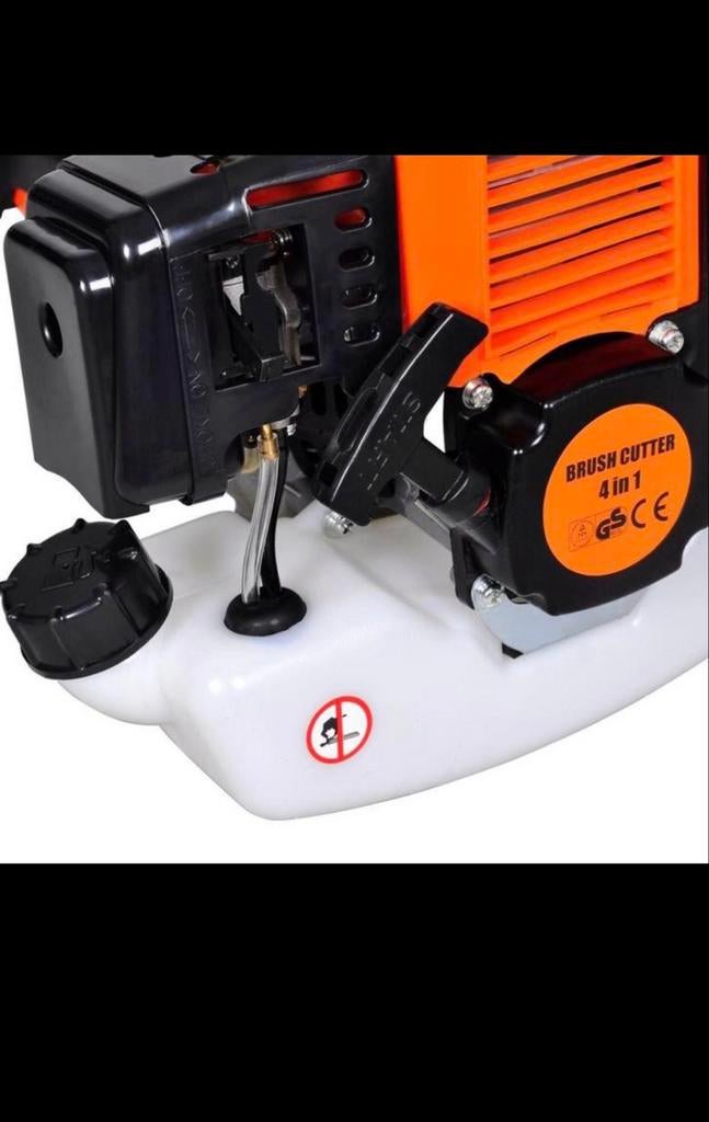 4-in-1 Benzine Bosmaaier, Heggenschaar, Kettingzaag, Grastri, Ophalen, Nieuw, 30 tot 50 cm, Benzine