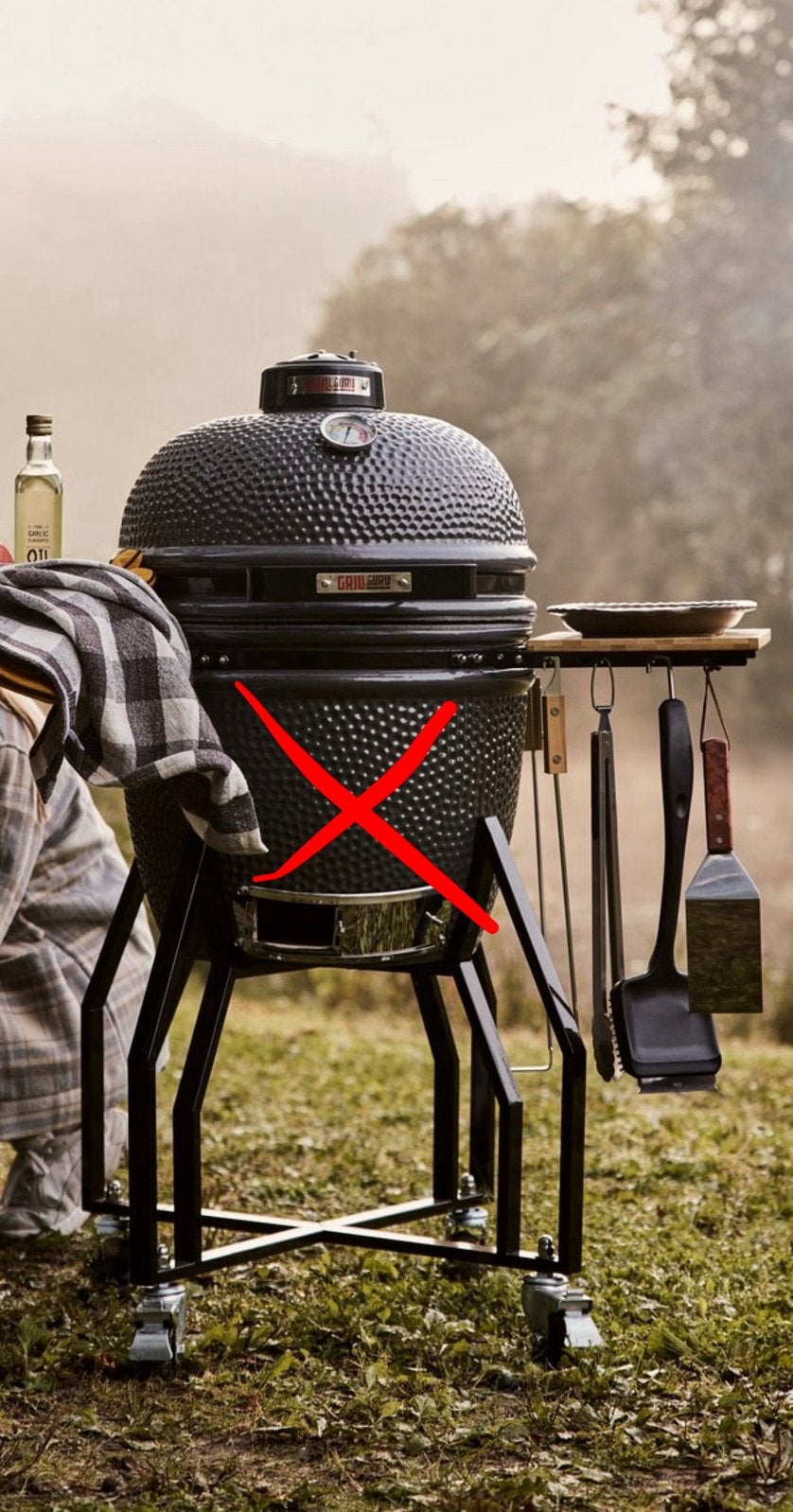 Grill Guru XL Dome en onderstel, Ophalen, Gebruikt