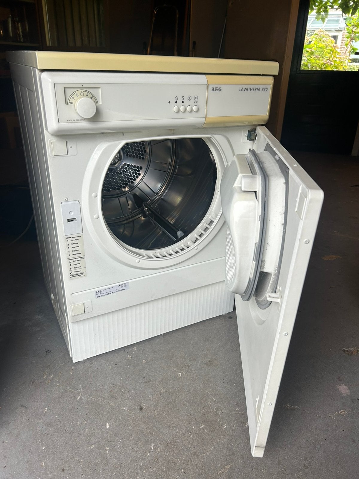 AEG Wasdroger Lavatherm 330, Ophalen, Gebruikt, Luchtafvoer, Voorlader