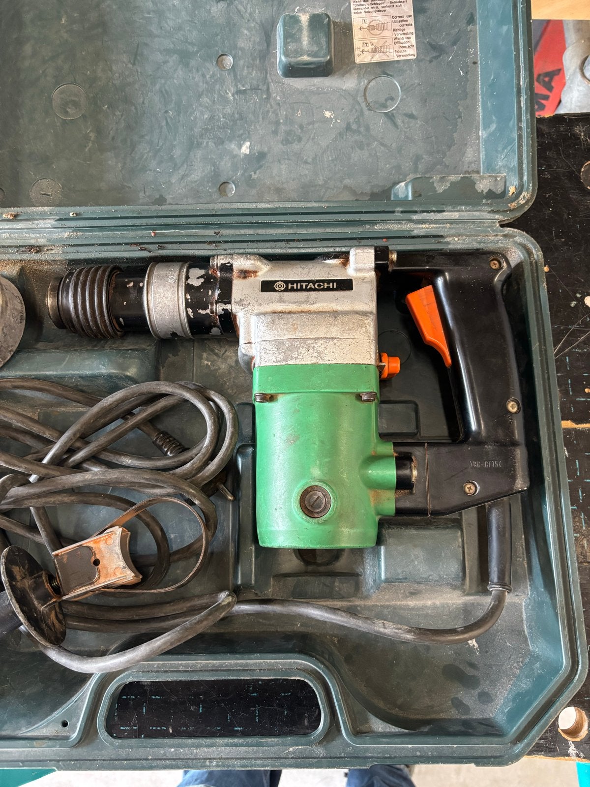 Hitachi DH 20V Boorhamer - Krachtig en Betrouwbaar, Ophalen, Gebruikt, Boor- en/of Breekhamer, Klopboormechanisme