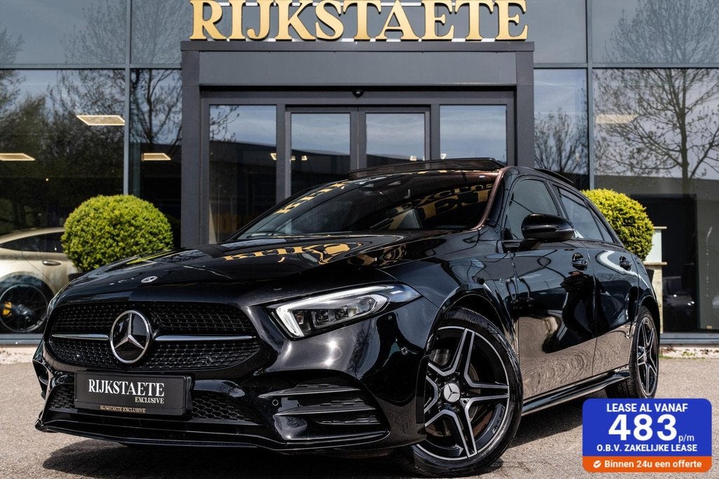 Mercedes A-klasse A250e AMG Line|PANO|BURMESTER|SFEER|ACC, Auto's, Mercedes-Benz, Gebruikt, 4 cilinders, Automatische klimaatregeling