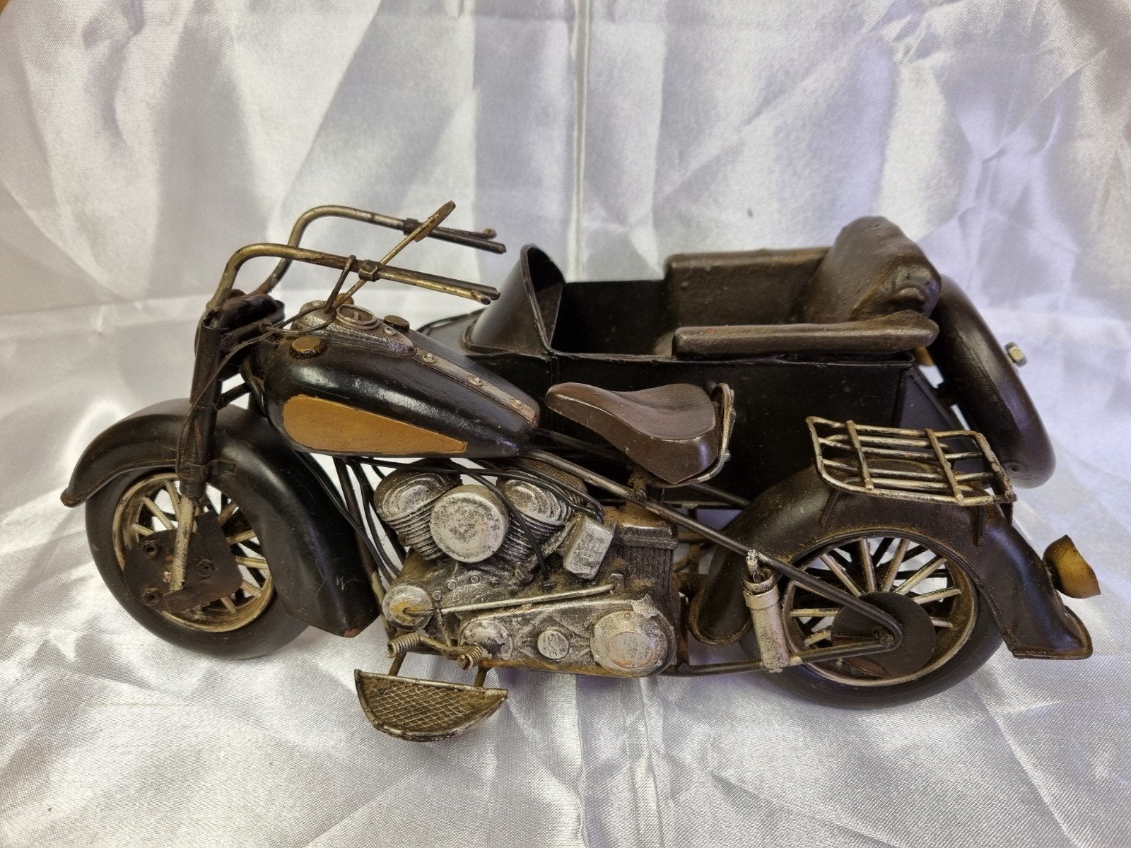 vintage motor met zijspan., Ophalen of Verzenden, Motor