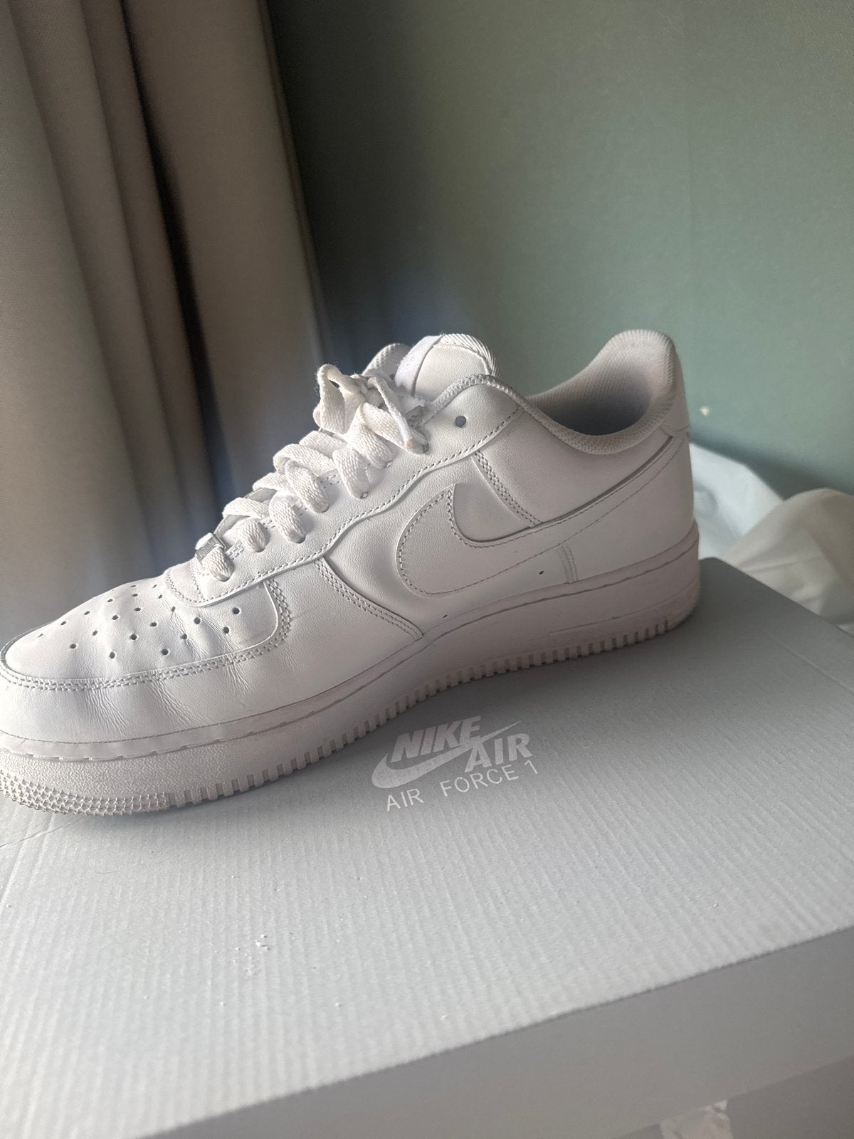 Nike Air Force 1, Ophalen of Verzenden, Zo goed als nieuw, Wit, Sneakers of Gympen