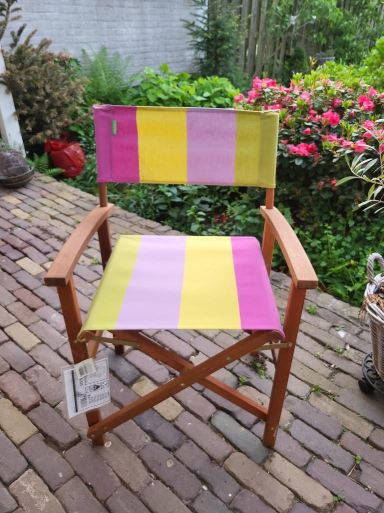 Kleurrijke regisseur stoel tuinstoel vouwstoel, Ophalen, Hout