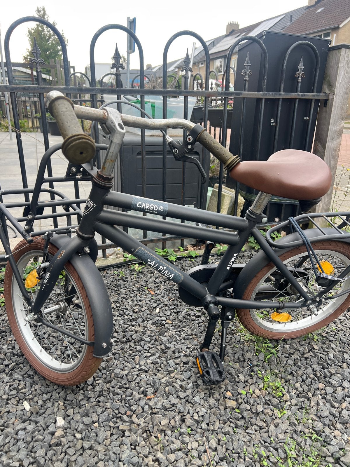 Alpina Cargo Kinderfiets - 16 inch - Gebruikt, Fietsen en Brommers, Ophalen of Verzenden, Gebruikt, Terugtraprem, 16 tot 20 inch