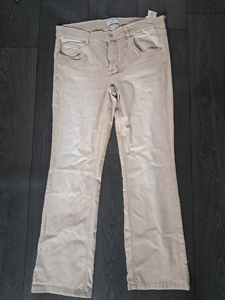 Angels Jeans - Beige spijkerbroek - Maat 42/Regular, Kleding | Dames, Overige kleuren, Ophalen of Verzenden, Zo goed als nieuw