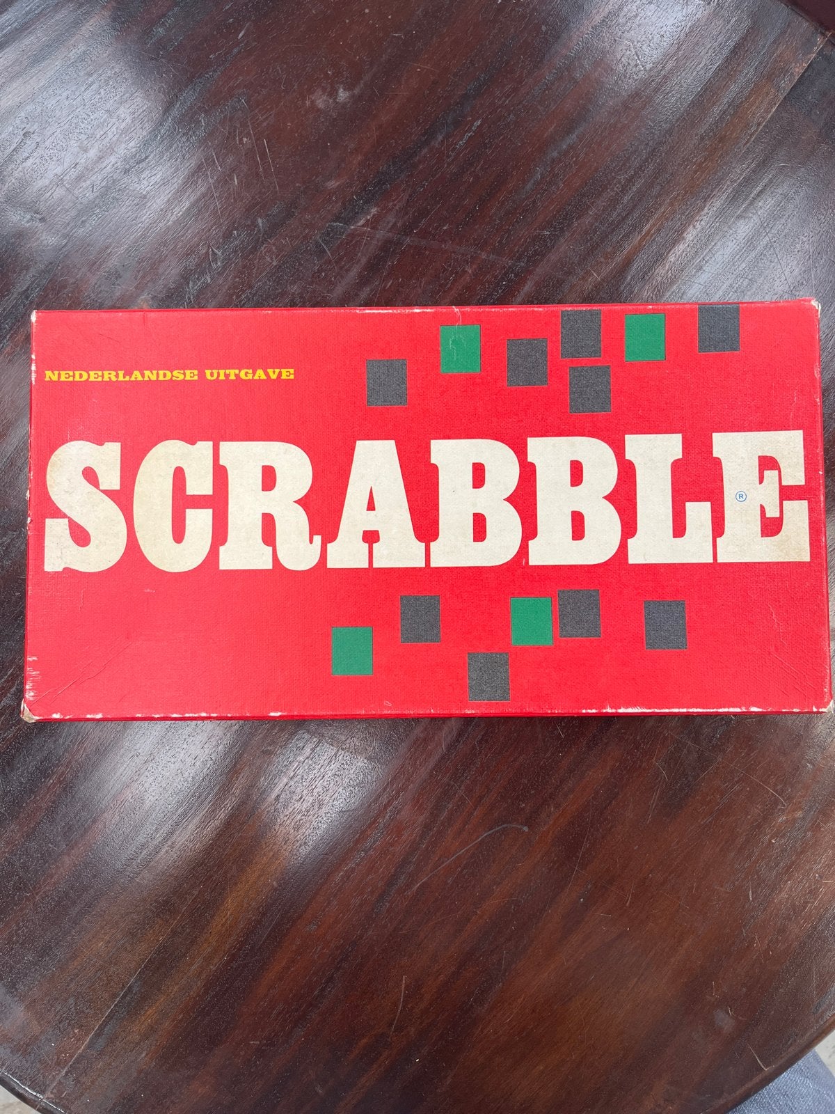 Scrabble Nederlandse Uitgave met Houten Letters, Drie of vier spelers, Ophalen of Verzenden, Gebruikt