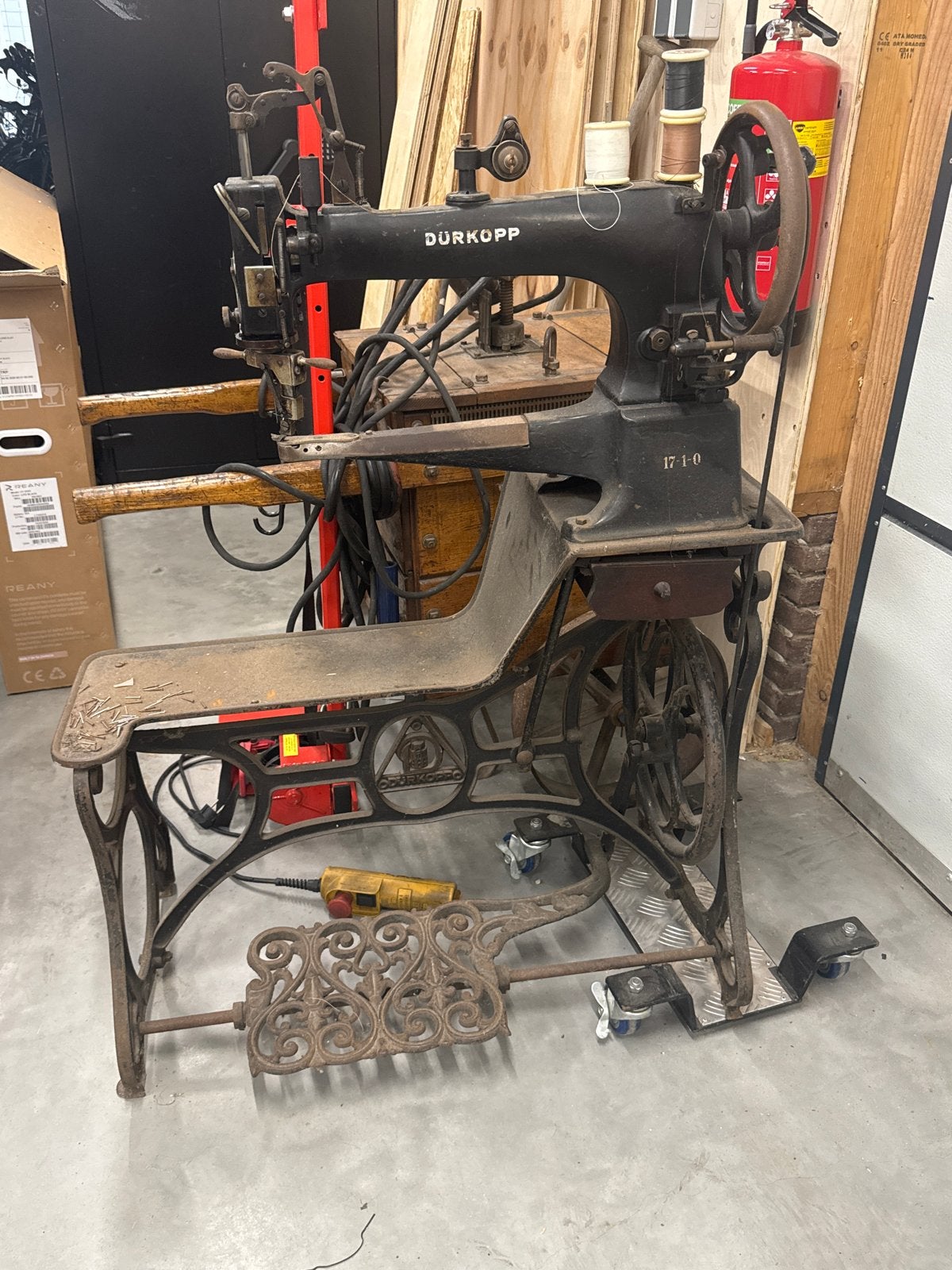Antieke Dürkopp Industriële Naaimachine - Model 171-0, Ophalen