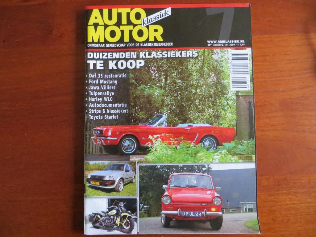 Auto Motor Klassiek 7 2009 DAF 33, Mustang, Toyota Starlet, Ophalen of Verzenden, Nieuw, Toyota