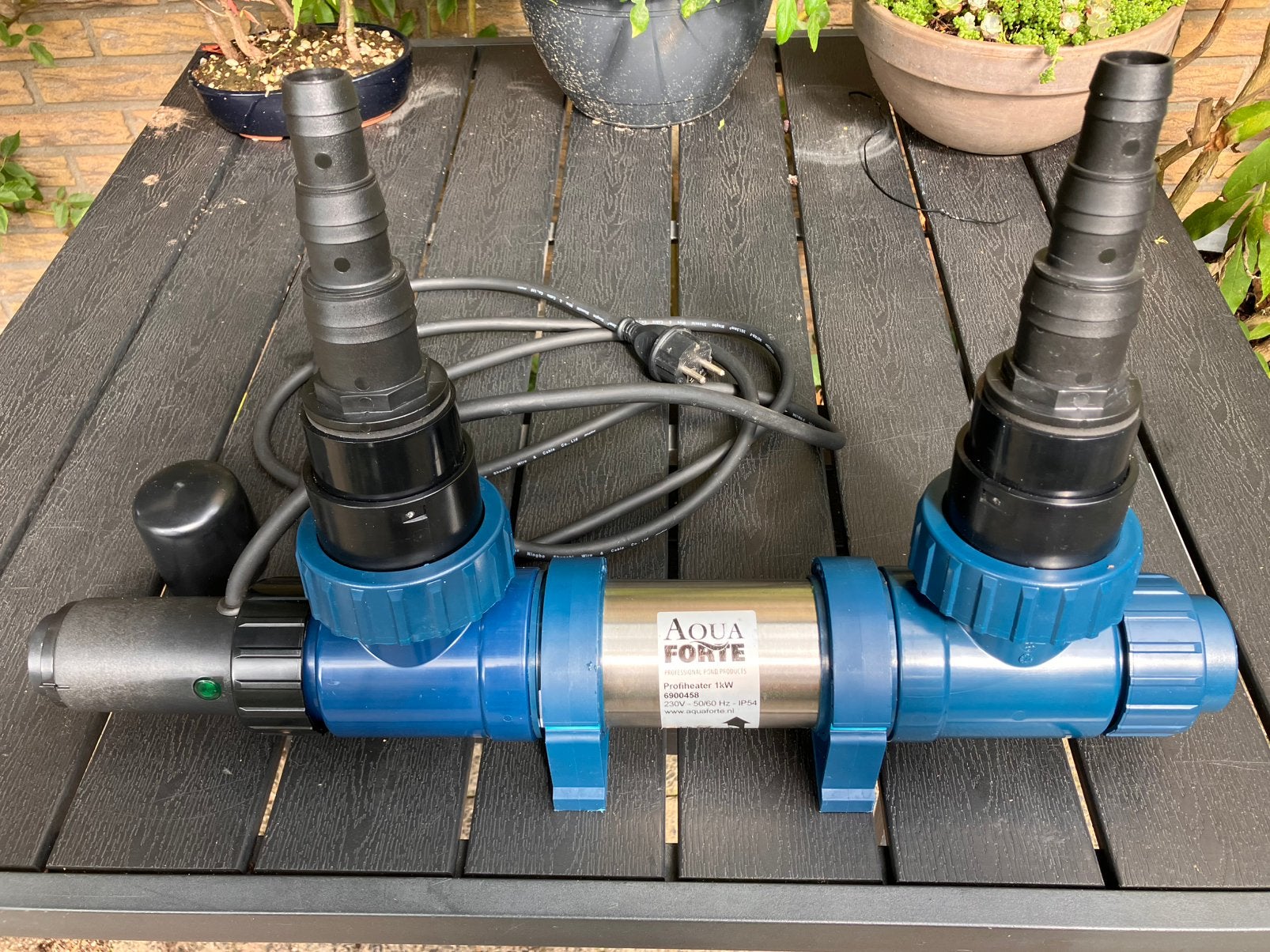 AquaForte ProfiHeater 1 kW RVS vijververwarming, Tuin en Terras, Ophalen of Verzenden, Zo goed als nieuw, Overige typen
