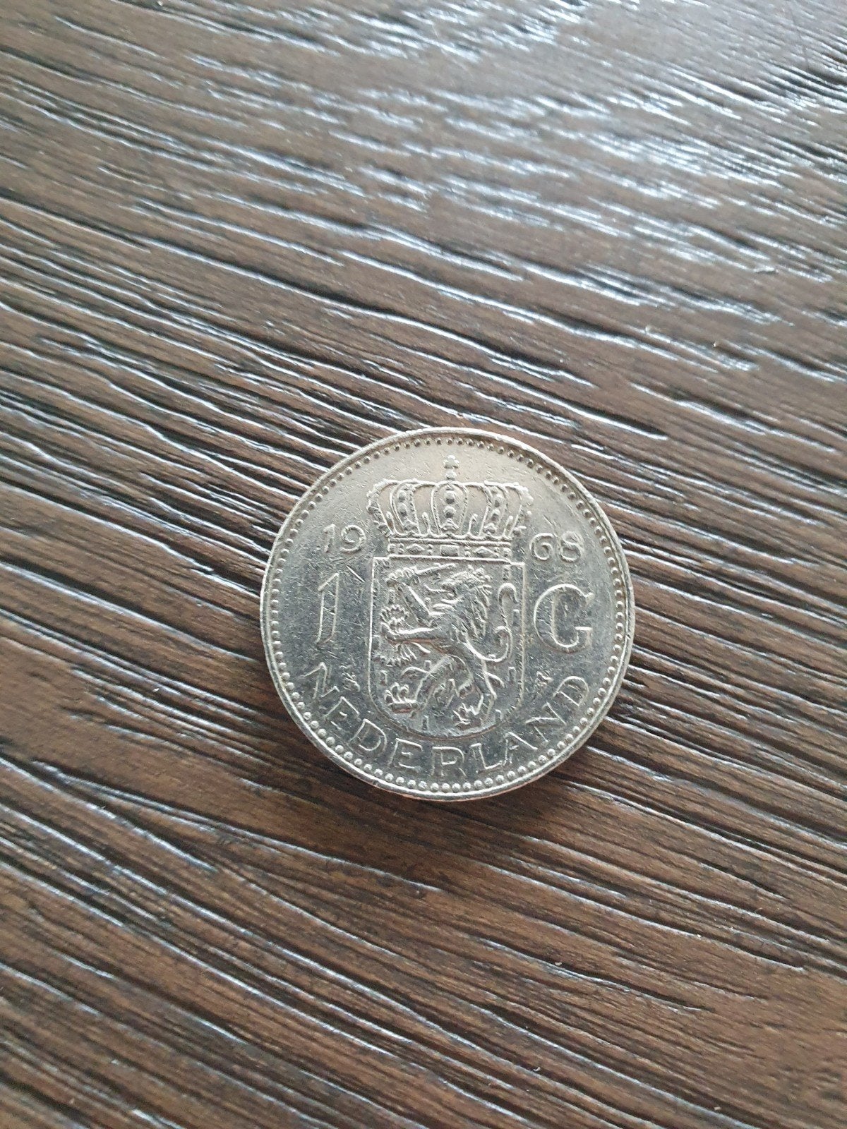 Nederland 1 gulden 1968 Juliana nikkel, Postzegels en Munten, Munten | Nederland, Ophalen of Verzenden, Koningin Juliana, 1 gulden